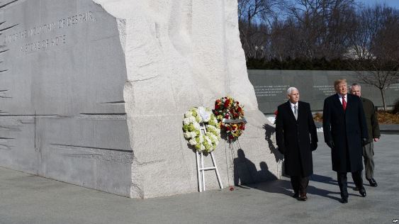 Trump Visits Martin Luther King Memorial