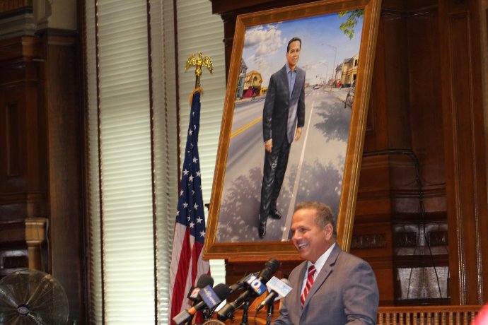  Official Portrait of Former Mayor David Cicilline Unveiled