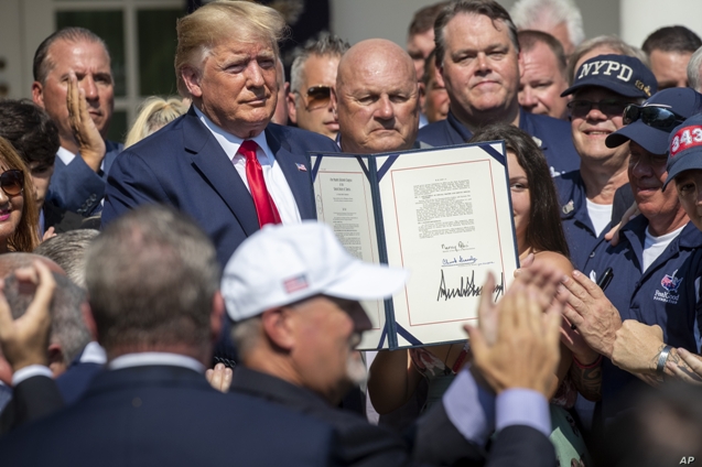  Trump Signs Bill to Replenish September 11 Victims Fund