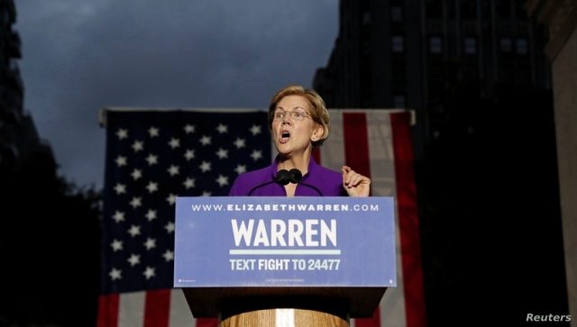 Warren Surges in Democratic Presidential Race Warren Surges in Democratic Presidential Race