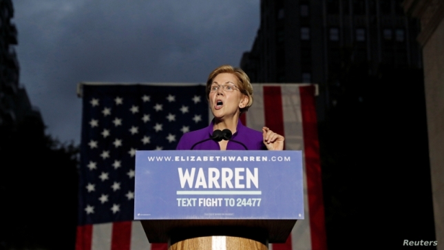  Warren Surges in Democratic Presidential Race