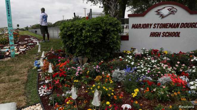  Parkland High School Quiet on Anniversary of Mass Shooting