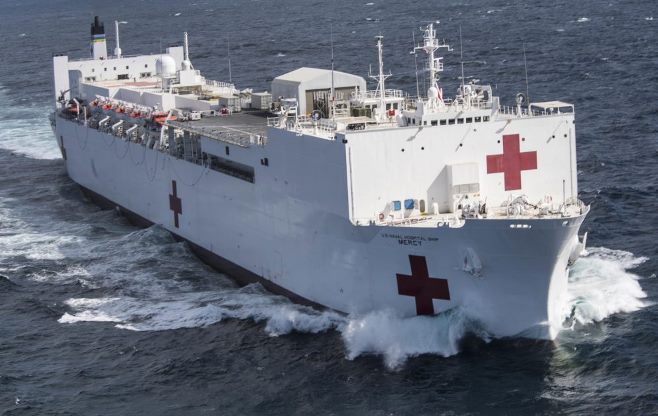  Trump: Hospital Ship Comfort to go to New York City, Mercy Set for West Coast Support