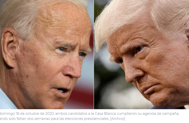 Trump y Biden visitan estados que buscan ganar el 3 de noviembre Trump y Biden visitan estados que buscan ganar el 3 de noviembre