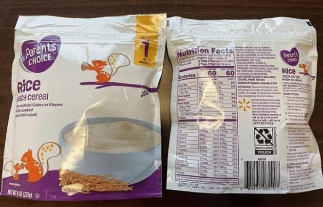  Se retira del mercado el cereal de arroz para bebés Parent’s Choice