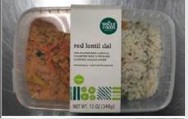  Bakkavor USA anuncia el retiro voluntario del mercado de Whole Foods Red Lentil Dal