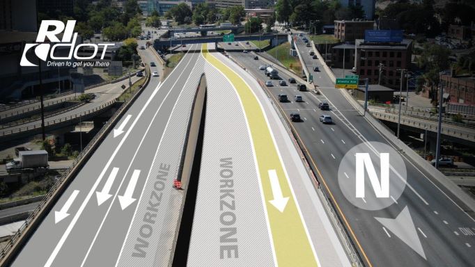  RIDOT comenzará a cambiar el tráfico al puente en dirección norte del viaducto de New Providence el 16 de septiembre