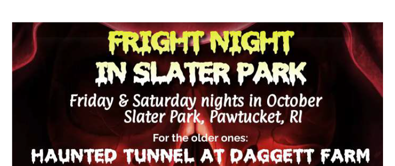  El evento de Halloween «Fright Night in the Park» de Slater Park comenzará el 8 de octubre