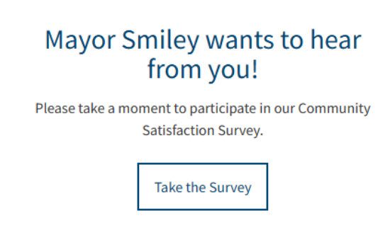  El alcalde Smiley lanza una encuesta de satisfacción de la comunidad
