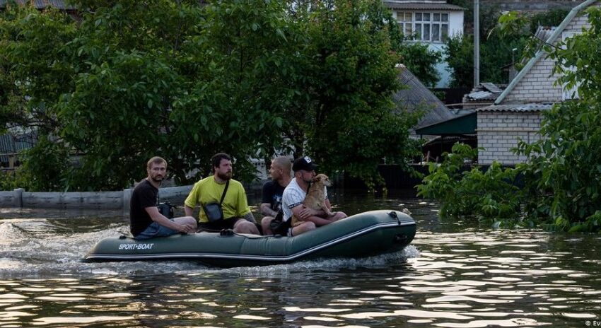  Ucrania: más de 600 km2 inundados tras destrucción de presa