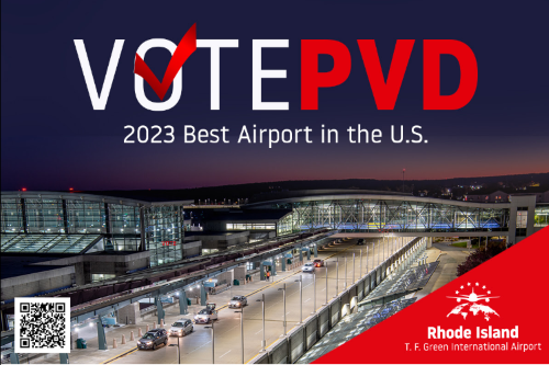  Vote por PVD como Mejor Aeropuerto de EE. UU. en 2023.
