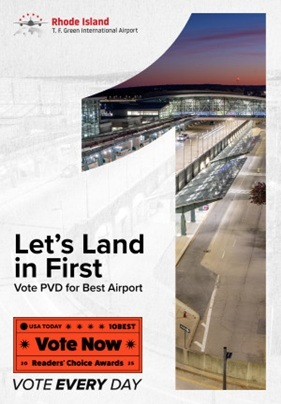  Nominación de PVD al premio USA Today 10Best 2025 como Mejor Aeropuerto Pequeño