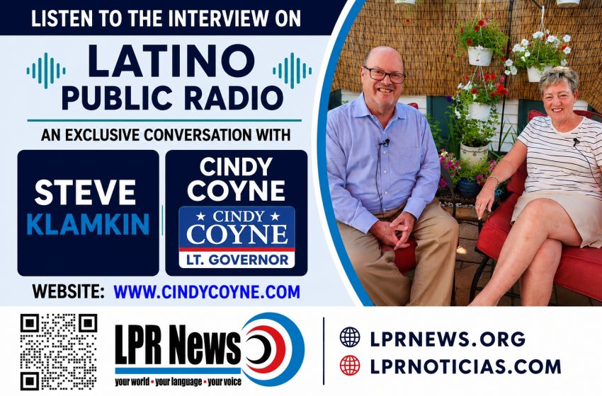  La Politica 26: Steve Klamkin con Candidata demócrata Cindy Coyne para vicegobernadora